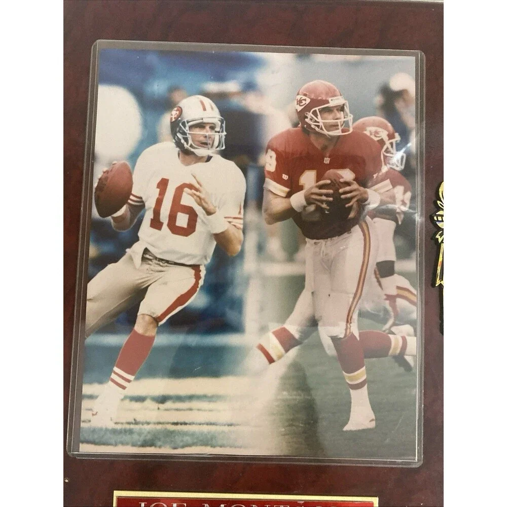 JOE MONTANA SAN FRANCISCO 49ERS FRAMED  PHOTO WALL PLAQUE DECOR